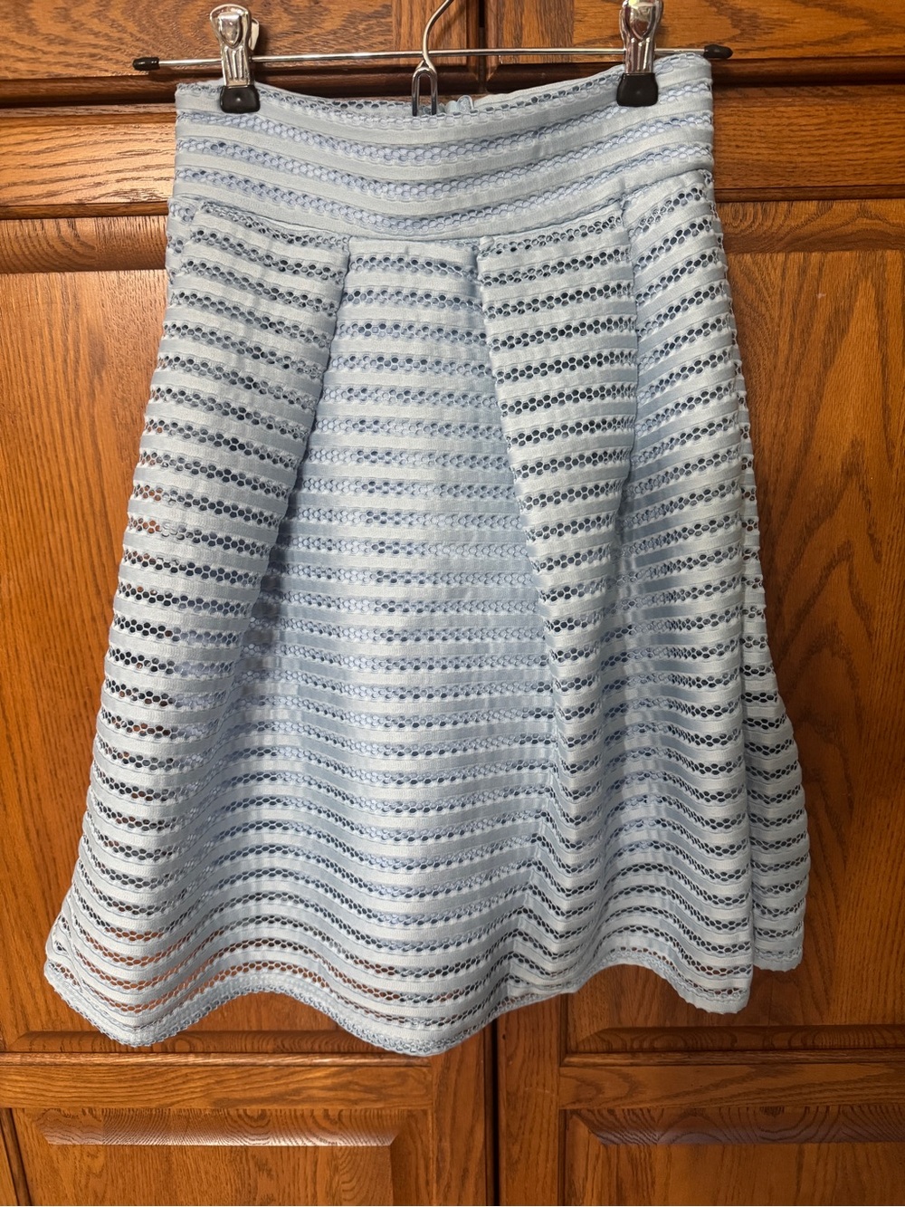 Light Blue A-Line Women's Skirt